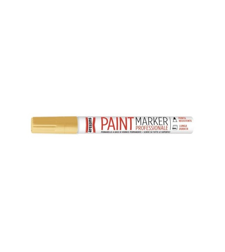 Pennarello professionale a base di vernice permanente applicabile su qualsiasi tipo di materiale. Resistente agli agenti atmosfe