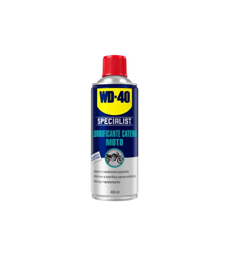 Lo Sgrassante Efficacia Immediata WD-40 Specialist®, con la sua formula a base di solvente, rimuove rapidamente grasso, olio e