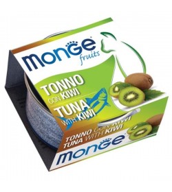 Monge Fruits Tonno con Kiwi è un alimento complementare pensato per i gatti più raffinati ed esigenti che completa la gamma Mo