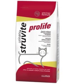 Prolife Urinary Struvite dry è l'alimento completo dietetico specifico per il gatto con sintomatologia causata da cristalli o c