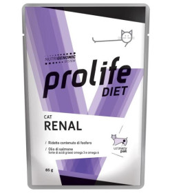 Alimento completo dietetico per il gatto formulato per il supporto alla funzione renale in caso di insufficienza renale cronica 