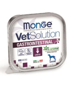 Monge VetSolution Gastrointestinal Canine Low Fat* è un alimento dietetico completo per cani formulato per la riduzione dei dis
